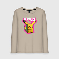 Женский лонгслив Minecraft - Pikachu