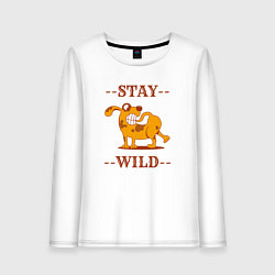 Женский лонгслив Stay wild dog