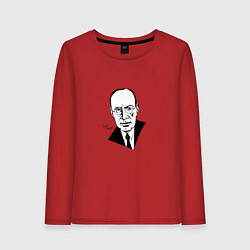 Лонгслив хлопковый женский Сергей Прокофьев, цвет: красный