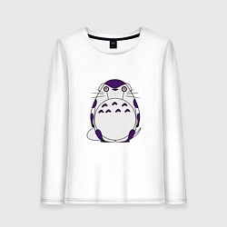 Лонгслив хлопковый женский Totoro Frieza, цвет: белый