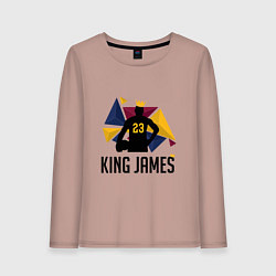Лонгслив хлопковый женский King James 23, цвет: пыльно-розовый