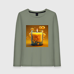 Женский лонгслив Оранжевый свет свечи