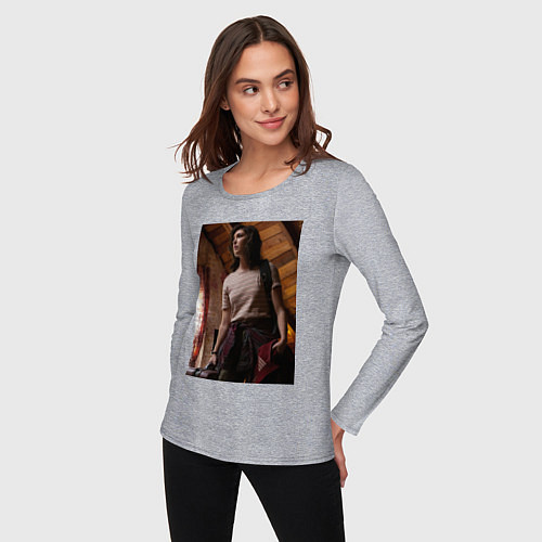 Женский лонгслив Шершни Шона / Меланж – фото 3