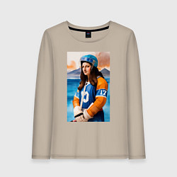 Женский лонгслив Мона Лиза - крайний нападающий