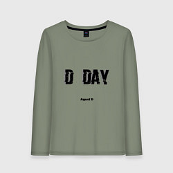Лонгслив хлопковый женский D DAY Agust D, цвет: авокадо