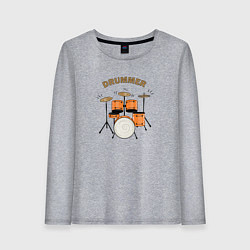 Женский лонгслив Барабанщикам