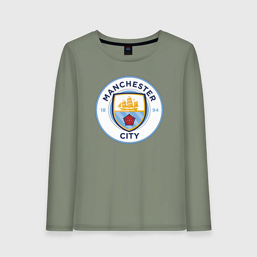 Женский лонгслив Manchester City FC / Авокадо – фото 1