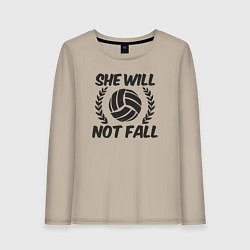 Женский лонгслив She will not fall