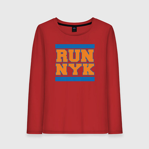 Женский лонгслив Run New York Knicks / Красный – фото 1