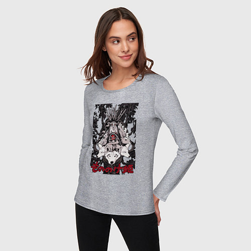 Женский лонгслив Mononoke all on the tree / Меланж – фото 3