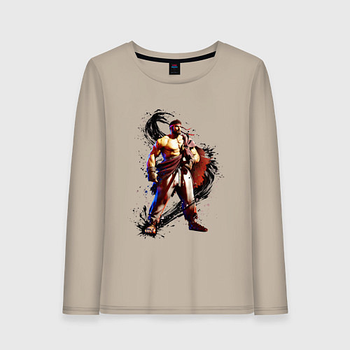Женский лонгслив Street Fighter 6 Ryu / Миндальный – фото 1