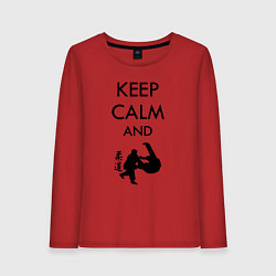 Женский лонгслив Keep calm and judo