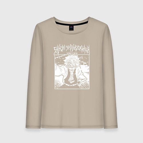 Женский лонгслив Санеми шинадзугава - столп ветра / Миндальный – фото 1