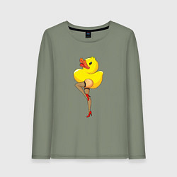 Женский лонгслив Эротичная утка