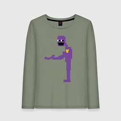 Лонгслив хлопковый женский Сиреневый человек, цвет: авокадо