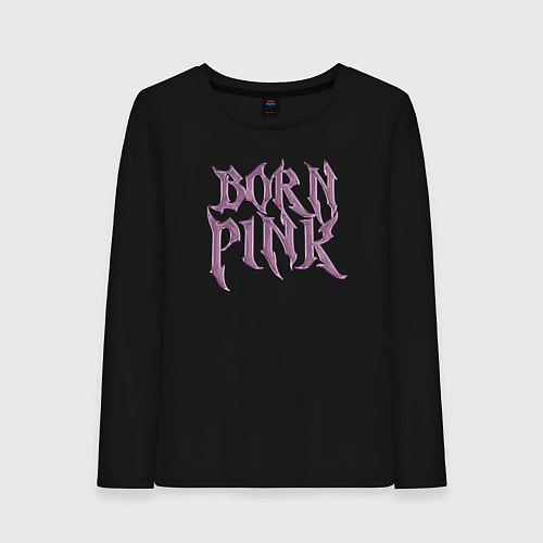 Женский лонгслив Born pink Blackpink / Черный – фото 1