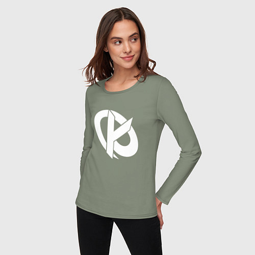 Женский лонгслив Karmine Corp / Авокадо – фото 3