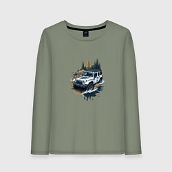 Женский лонгслив На джипе по России