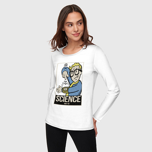 Женский лонгслив Vault science / Белый – фото 3