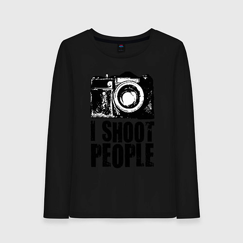 Женский лонгслив Shoot photographer / Черный – фото 1