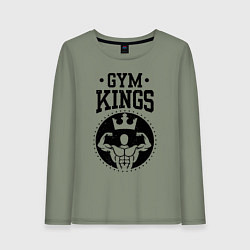 Лонгслив хлопковый женский Gym kings, цвет: авокадо