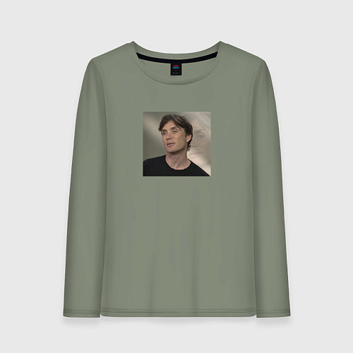 Женский лонгслив Пустой взгляд Киллиана / Авокадо – фото 1