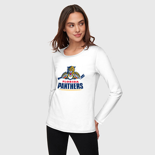 Женский лонгслив Florida panthers - hockey team / Белый – фото 3