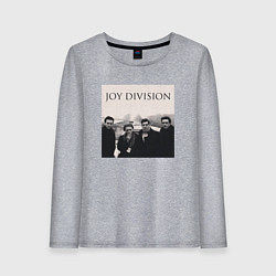 Лонгслив хлопковый женский Тру фанат Joy Division, цвет: меланж