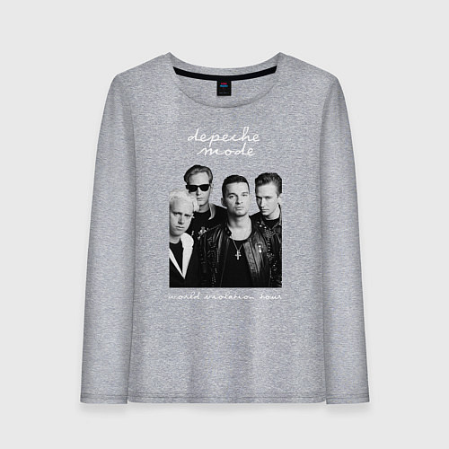 Женский лонгслив Depeche Mode World Violation Tour Band / Меланж – фото 1