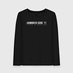 Женский лонгслив Armored core 6 logo