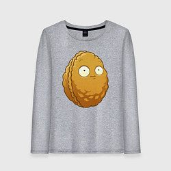 Лонгслив хлопковый женский Стенорех, цвет: меланж