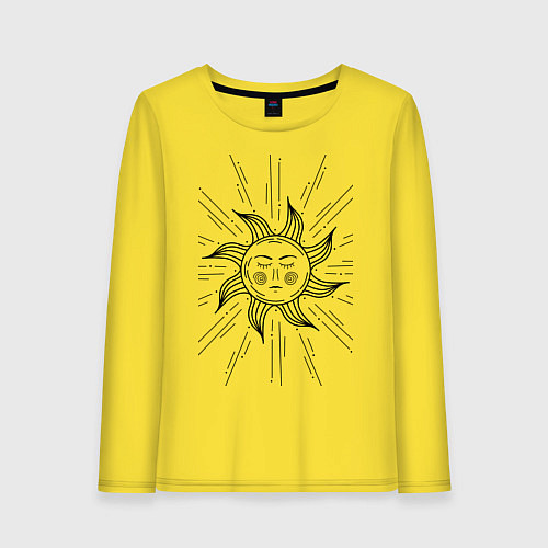 Женский лонгслив Baroque Sun / Желтый – фото 1