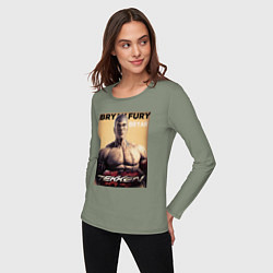 Лонгслив хлопковый женский Tekken 8 Bryan Fury, цвет: авокадо — фото 2