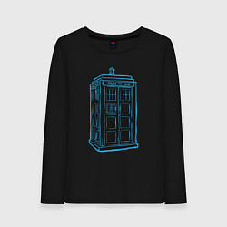 Женский лонгслив Black tardis