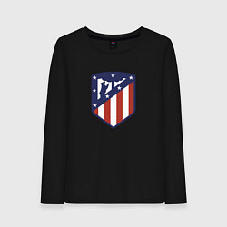 Лонгслив хлопковый женский Atletico Madrid FC, цвет: черный