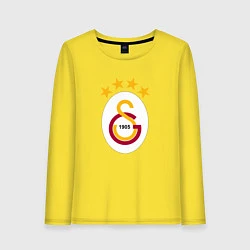 Лонгслив хлопковый женский Galatasaray fc sport, цвет: желтый