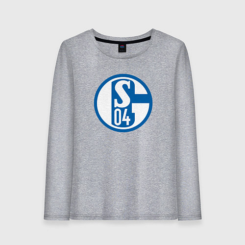 Женский лонгслив Schalke 04 fc club / Меланж – фото 1