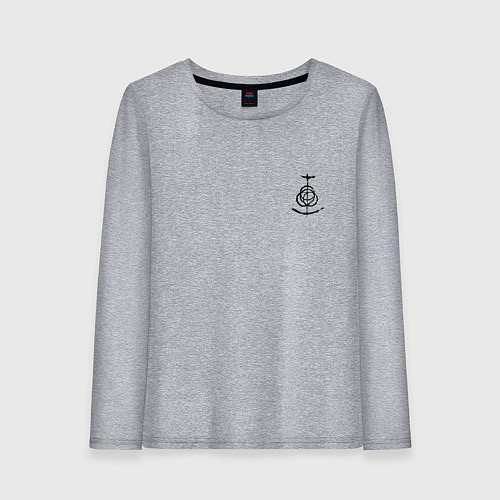 Женский лонгслив Символ Elden Ring - мини / Меланж – фото 1