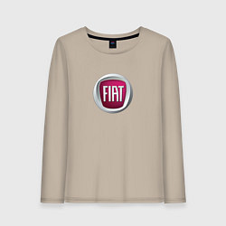 Лонгслив хлопковый женский Fiat Italy, цвет: миндальный