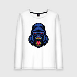 Лонгслив хлопковый женский Blue monkey, цвет: белый