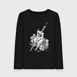 Лонгслив хлопковый женский Берсерк манга и аниме, цвет: черный