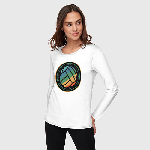 Женский лонгслив Colorball / Белый – фото 3