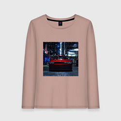 Лонгслив хлопковый женский Hellcat, цвет: пыльно-розовый