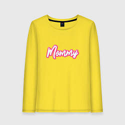 Лонгслив хлопковый женский Mommy в стиле барби, цвет: желтый