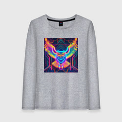 Женский лонгслив Неоновая сова