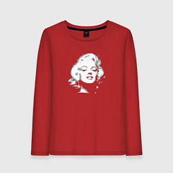 Лонгслив хлопковый женский Tribute to Marilyn Monroe, цвет: красный