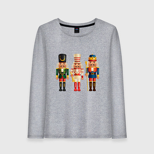Женский лонгслив Оловянные солдатики / Меланж – фото 1
