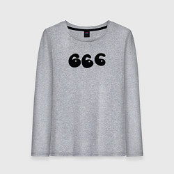 Женский лонгслив Три шестерки