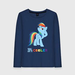 Женский лонгслив Крутая Рейнбоу Дэш
