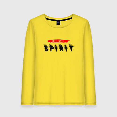 Женский лонгслив Depeche Mode - Spirit / Желтый – фото 1